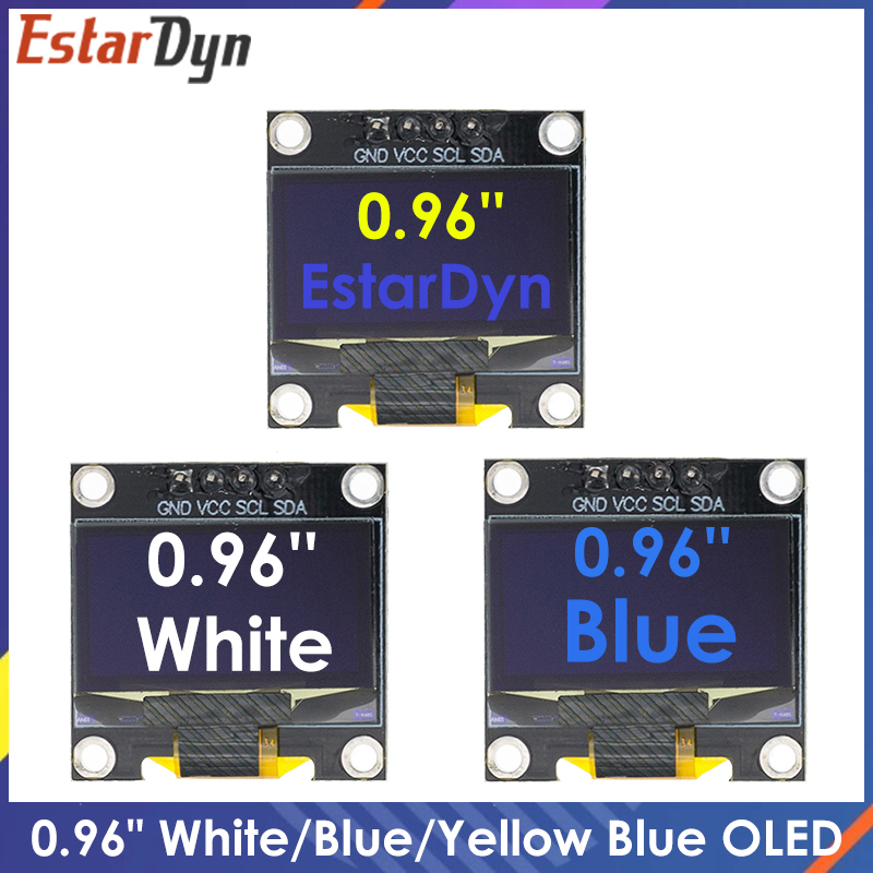 Ssd1306 - 0.96 بوصة IIC SPI المسلسل 7/4Pin