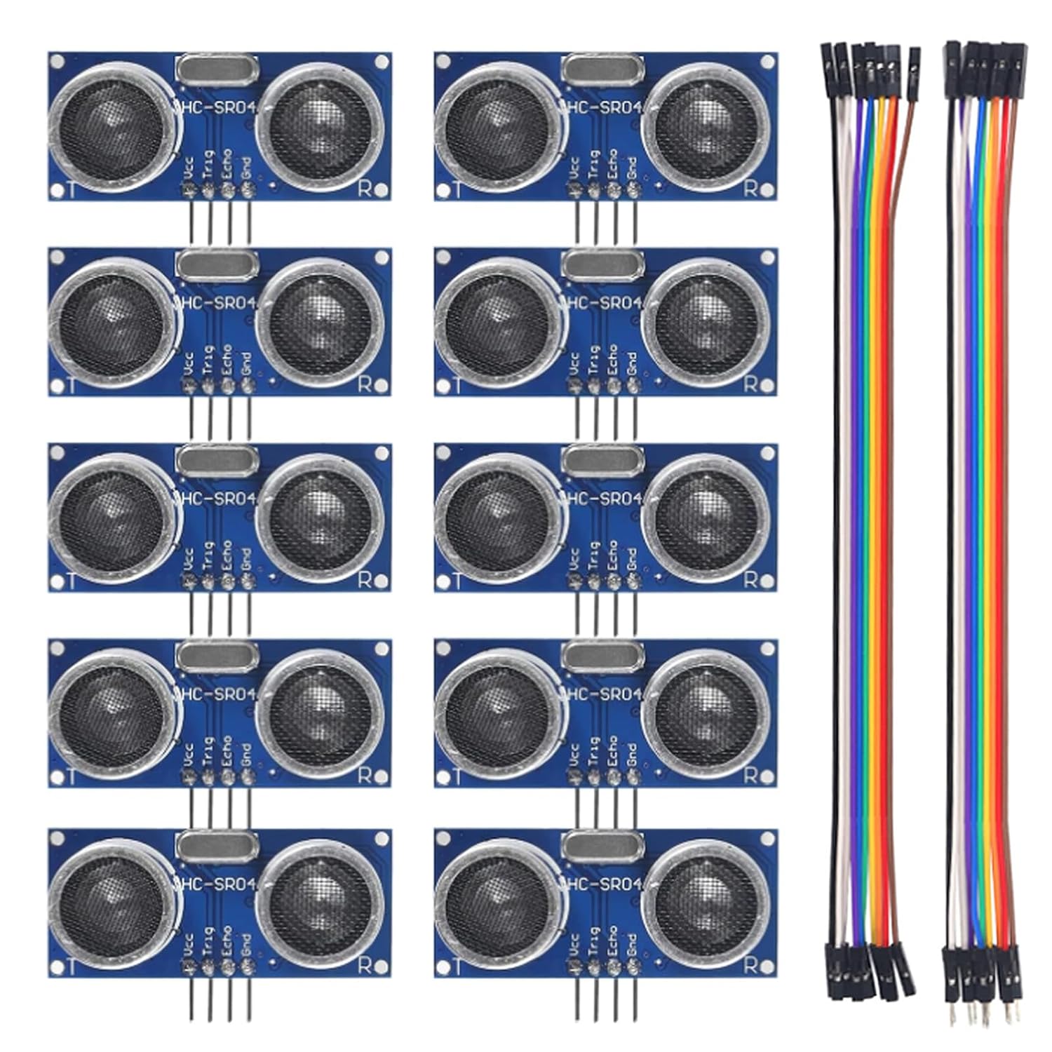 Ultrasonic Sensor Hc-Sr04 - 10 قطعة HC-SR04 وحدة مسافة الاستشعار