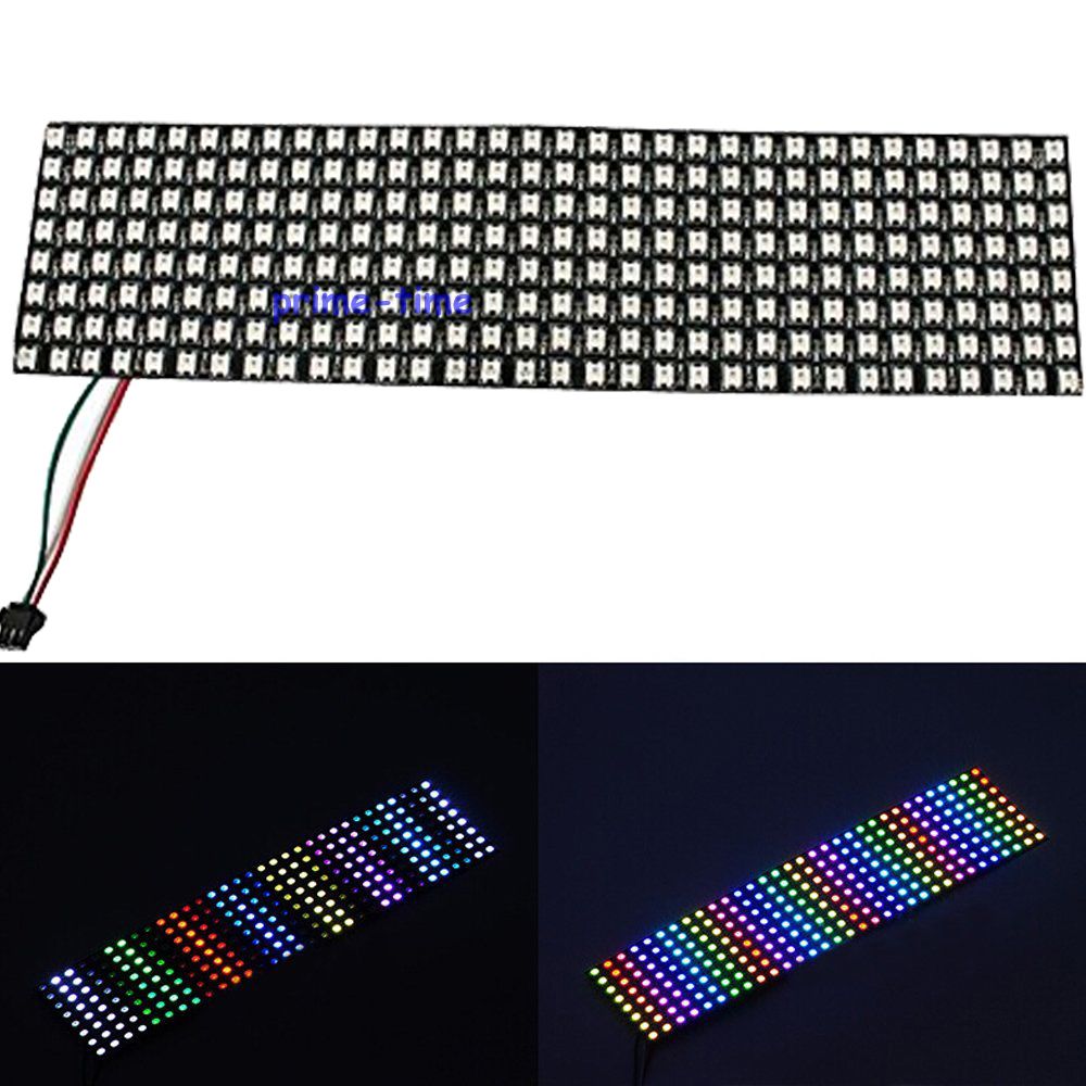 Ws2812B - شاشة LED رقمية مرنة مبرمجة ،