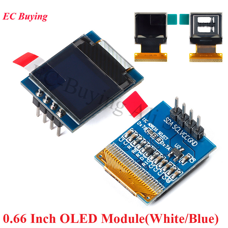 Ssd1306 - 0.66 بوصة OLED وحدة عرض LCD