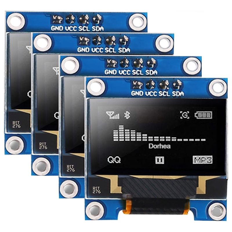 Ssd1306 - A37T-4Pcs شاشة عرض OLED مقاس 0.96