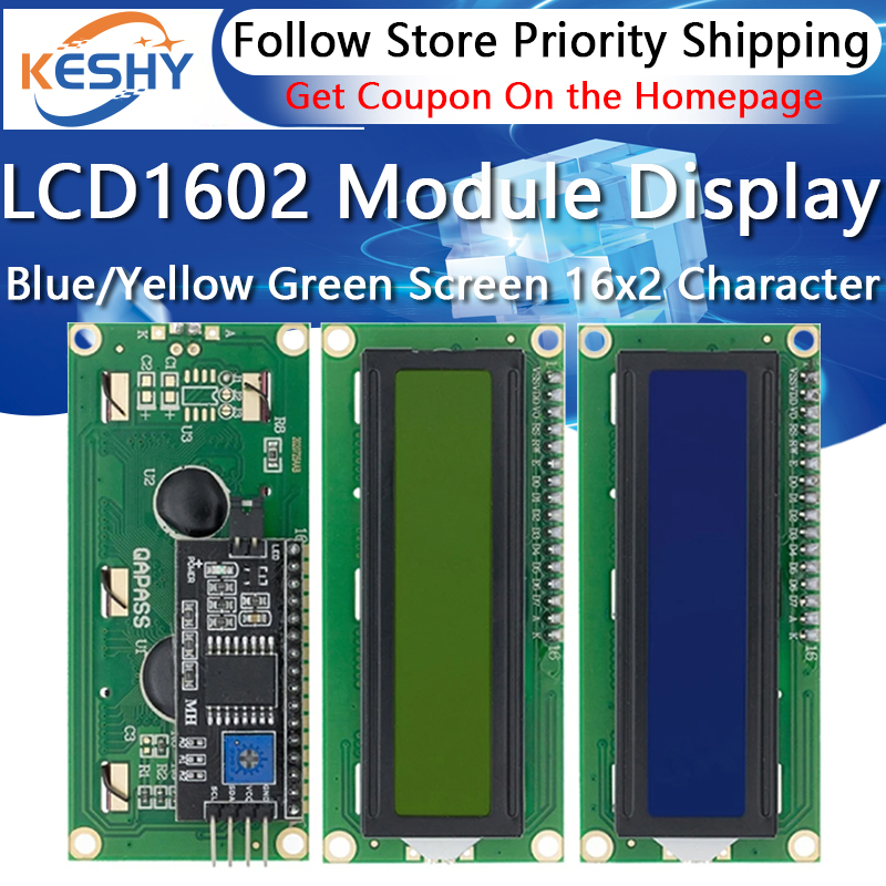 LCD1602 1602 وحدة LCD شاشة زرق - مراجعة Lcd 1602 وسعره