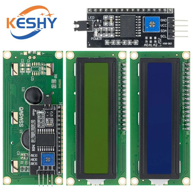 LCD1602 1602 وحدة LCD شاشة زرق - مراجعة Lcd 1602 وسعره