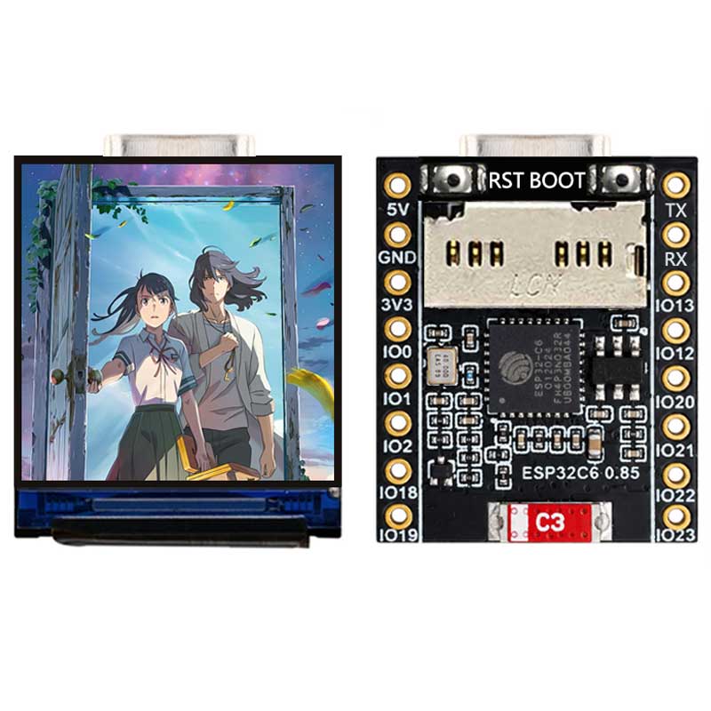لوحة تطوير ESP32 C6 بشاشة IPS  - مراجعة Sd Card Module وسعره