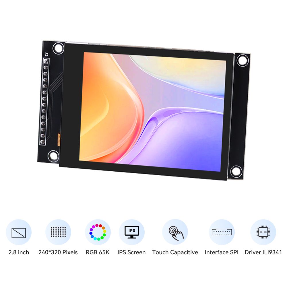 Elecrow 2.8 بوصة SPI وحدة IPS  - مراجعة Ili9341 وسعره