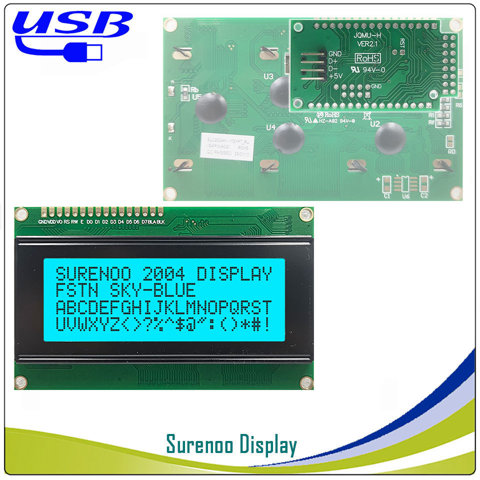 شاشة عرض LCD Surenoo LCD2USB U - مراجعة Lcd 1602 وسعره