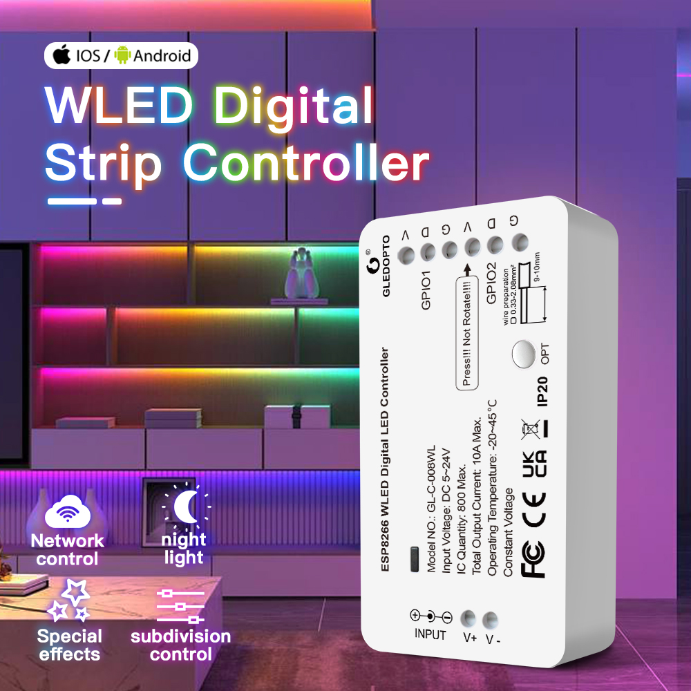 5 فولت-24 فولت WLED RGB RGBW ا - مراجعة Ws2812B Strip 5V وسعره