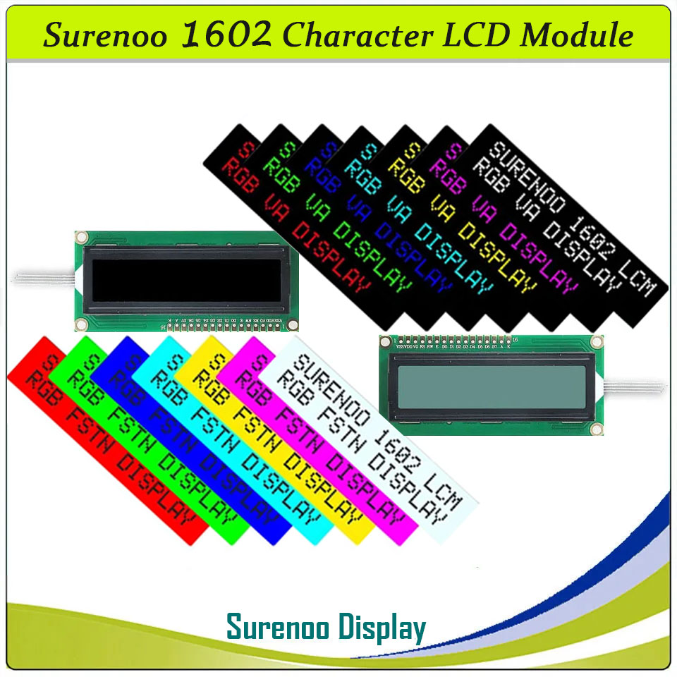 162 16X2 1602 5.0V حرف وحدة LC - مراجعة Lcd 1602 وسعره