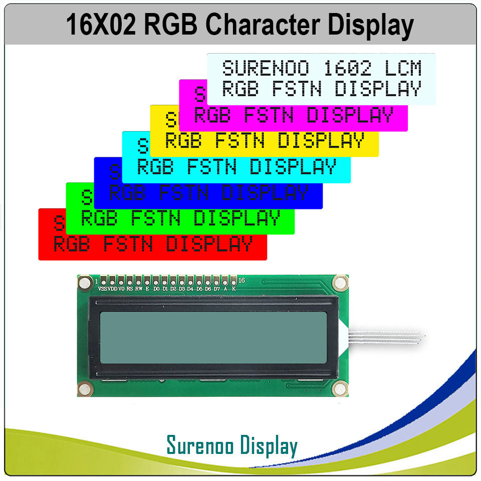 162 16X2 1602 5.0V حرف وحدة LC - مراجعة Lcd 1602 وسعره