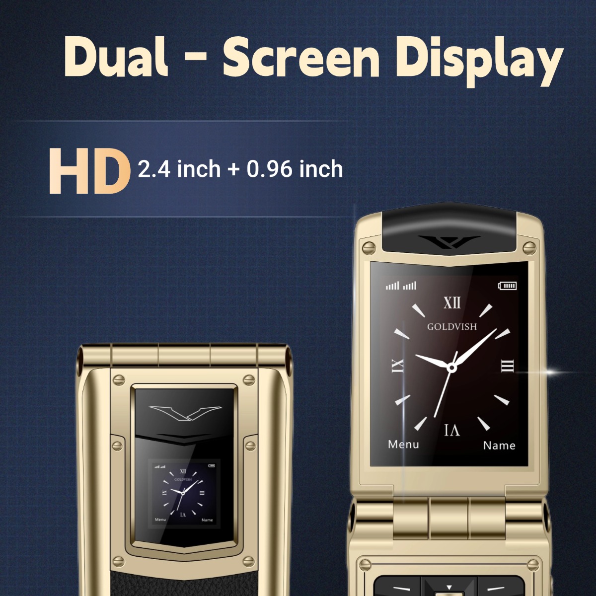 هاتف فليب معدني فاخر للرجال بش - مراجعة Tft Display 2.4 وسعره