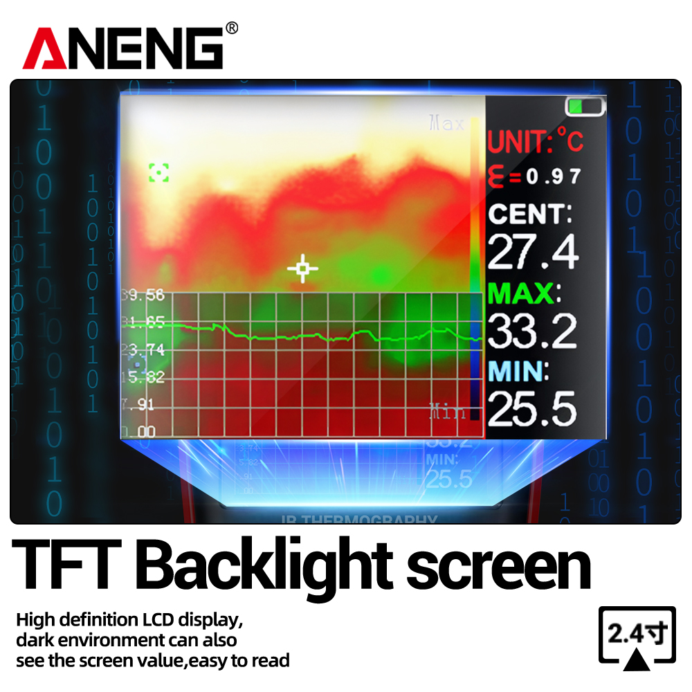 جهاز قياس حراري متعدد الوظائف  - مراجعة Tft Display 2.4 وسعره